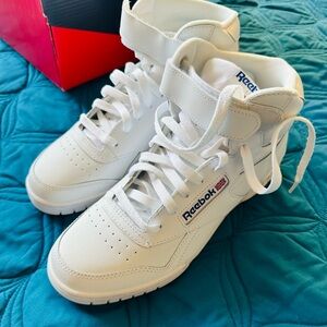 Classic White Reebok Sneakers Exofit High Eddie Munson costume cosplay